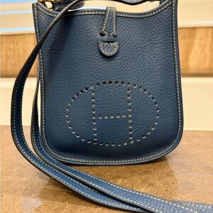 Hermes Blue Crossbody Bag